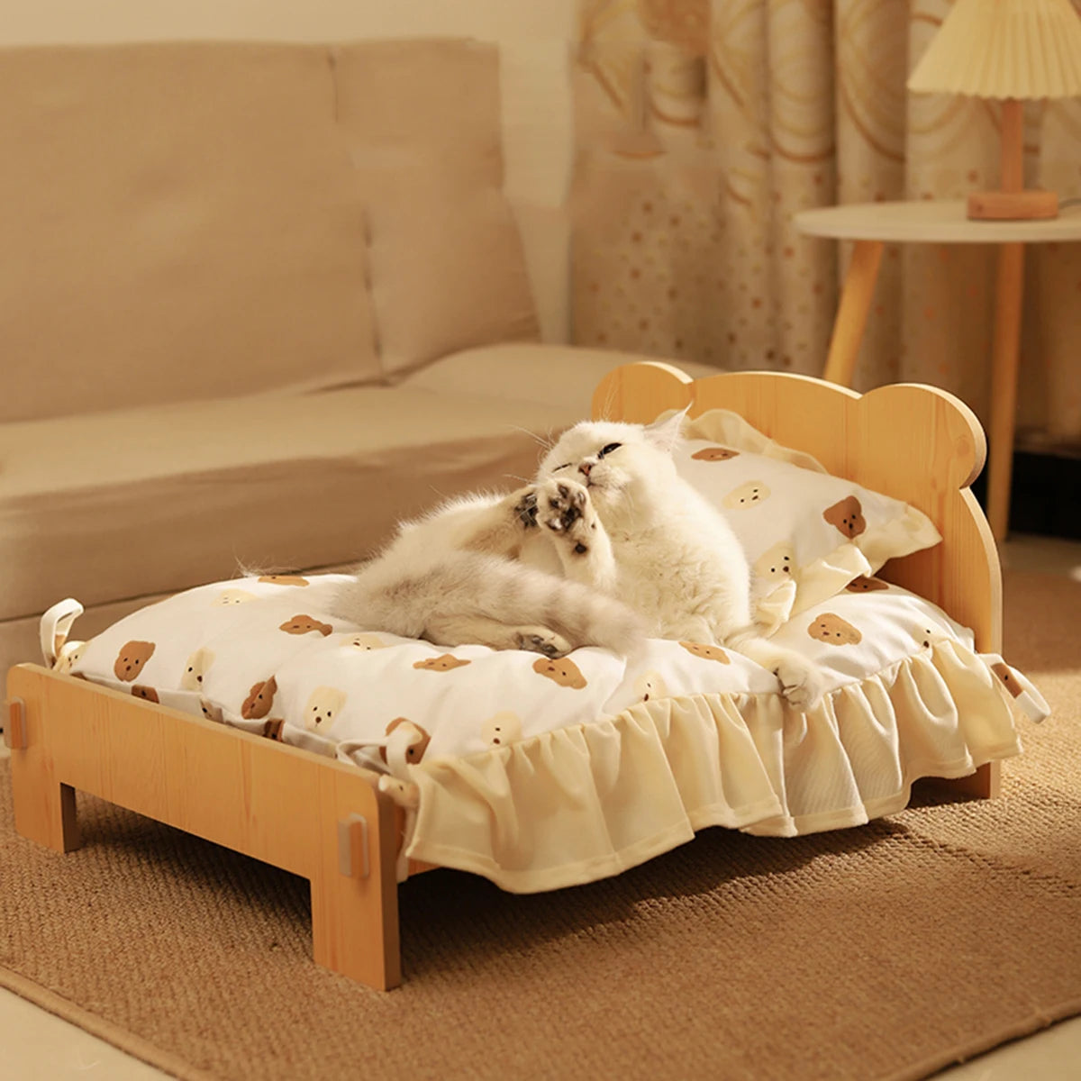 Cat Bed Wooden