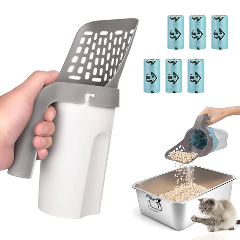 Pet Litter Shovel Scoop with Waste Bags