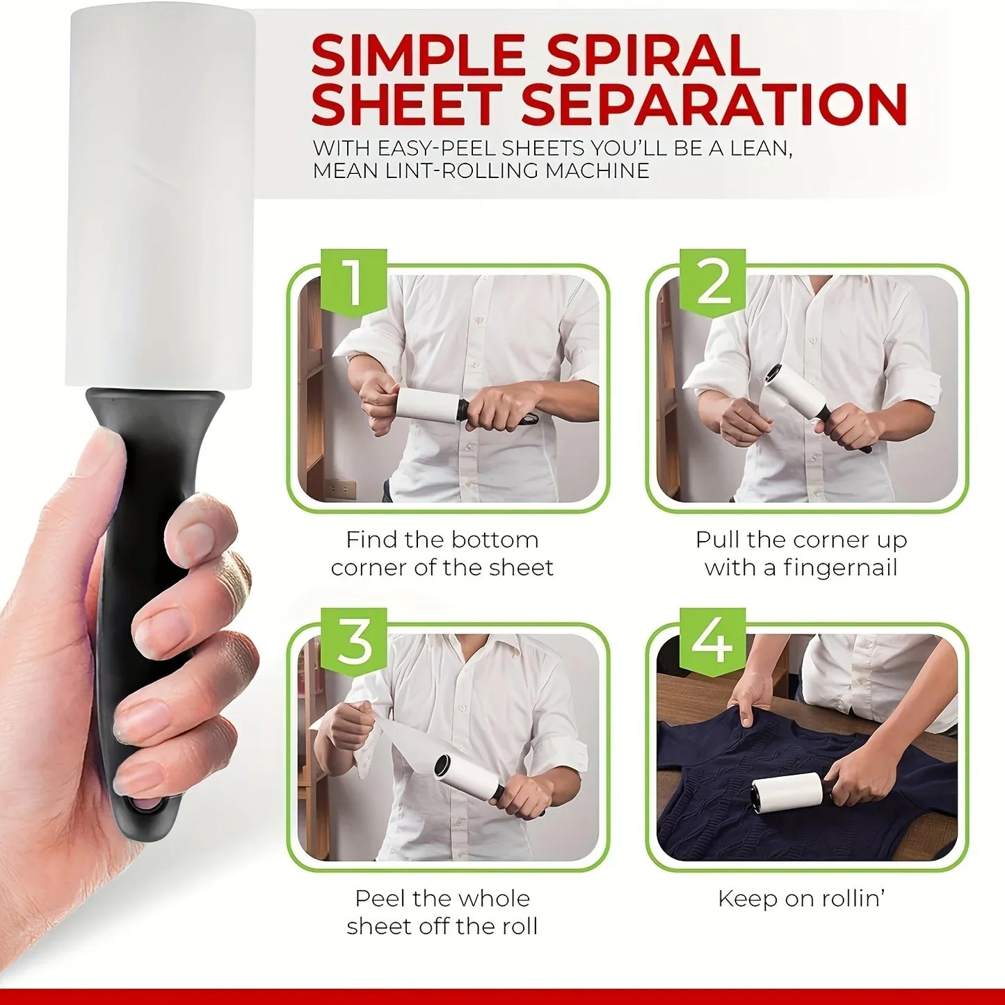 Extra-Sticky Lint Roller for Pet Hair