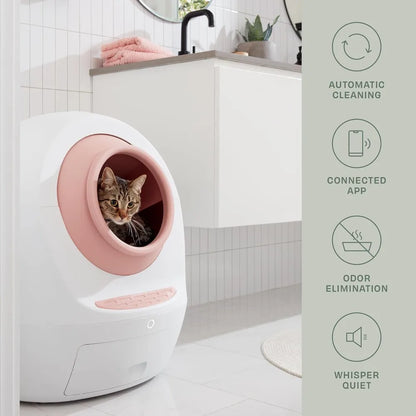 Self-Cleaning Cat Litter Box With Wi-Fi App Control