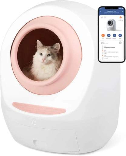 Self-Cleaning Cat Litter Box With Wi-Fi App Control