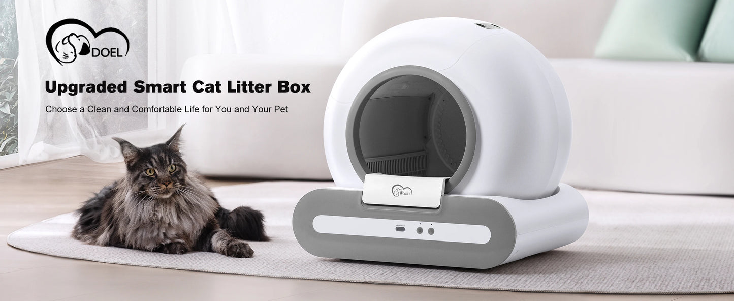 Automatic Cat Litter Box Self Cleaning with App Control